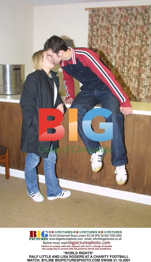 Ralf Little and Lisa Rogers at Charity Football Match