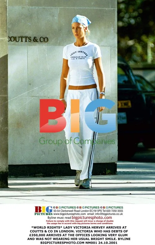 Lady Victoria Hervey Arrives at Coutts & Co