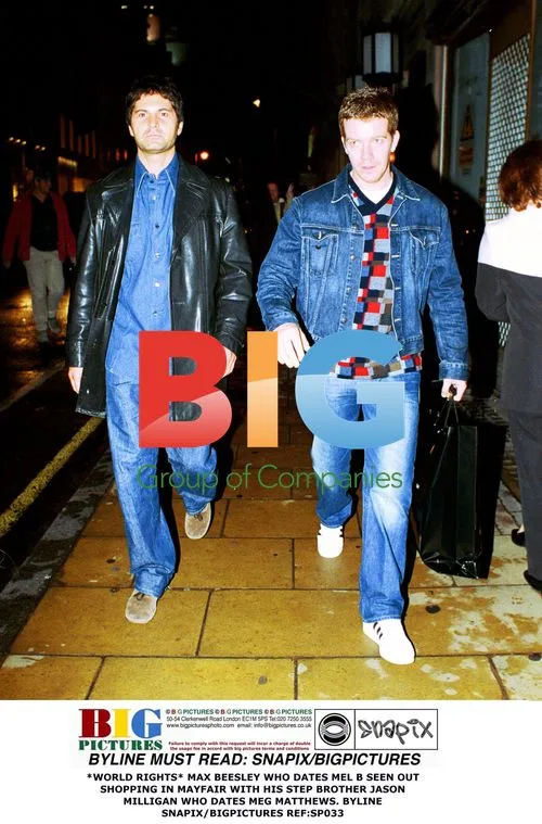 Max Beesley shopping with step brother Jason Milligan
