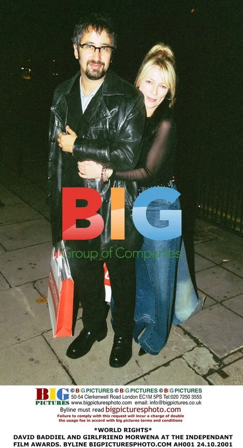 David Baddiel and girlfriend Morwena at film awards