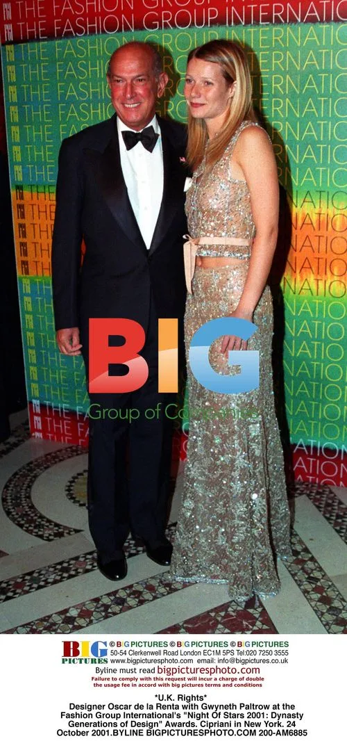 Oscar de la Renta and Gwyneth Paltrow at Fashion Awards