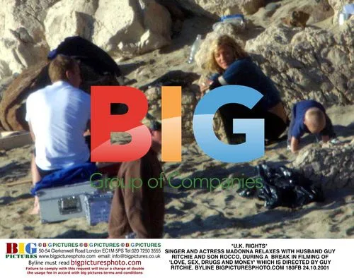 Madonna Relaxes with Family During Film Break