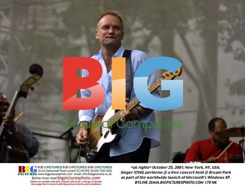 Sting Performs at Windows XP Launch