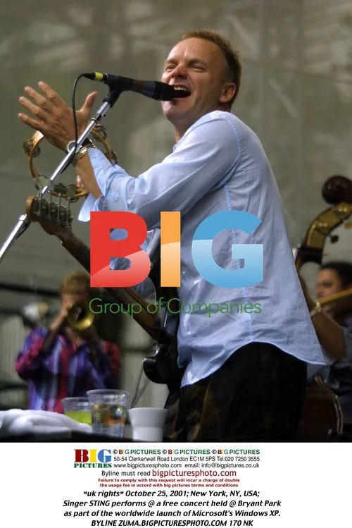 Sting Performs at Windows XP Launch Concert