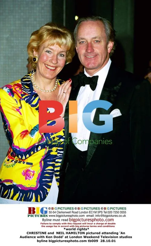 CHRISTINE and NEIL HAMILTON at 'An Audience with Ken Dodd'