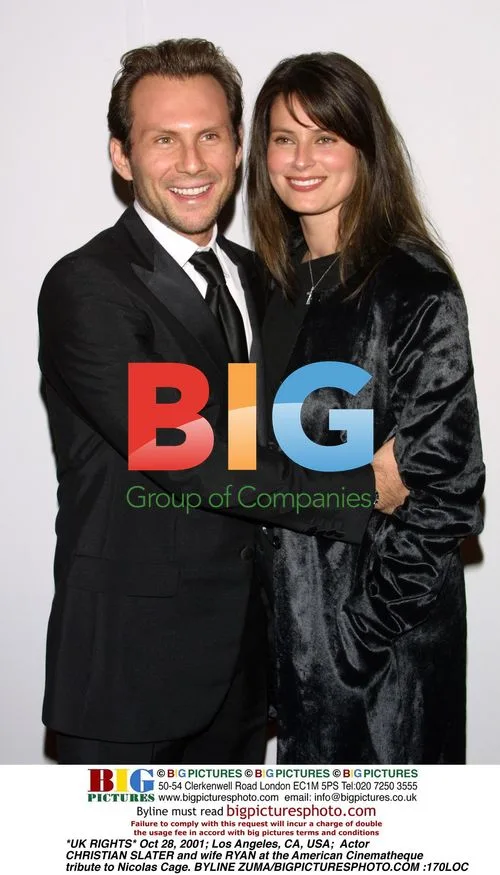 Christian Slater and wife Ryan at Nicolas Cage tribute