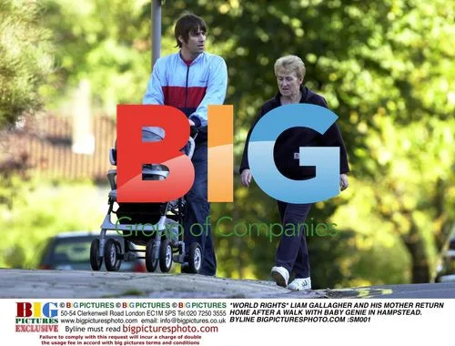 Liam Gallagher and family out for walk