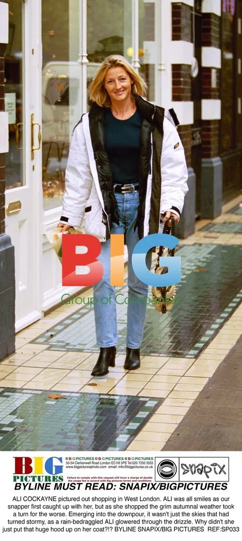 ALI COCKAYNE out shopping in West London