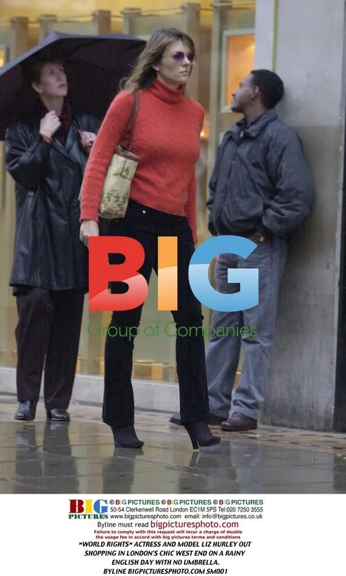 Liz Hurley Out Shopping in London's West End