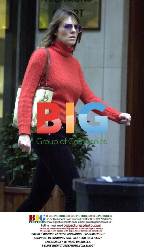 Liz Hurley Shopping in London's West End