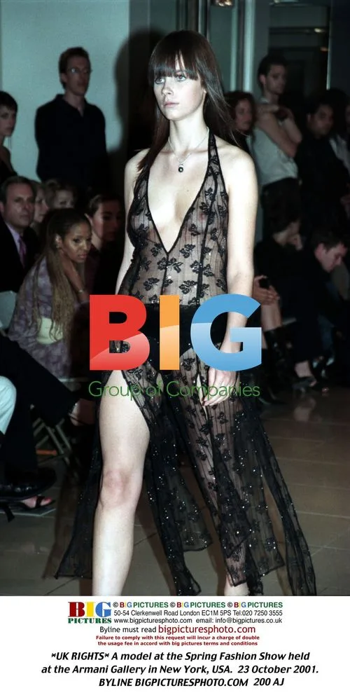 Model at Armani Gallery NY Fashion Show