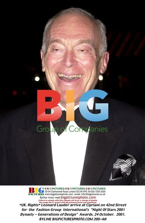 Leonard Lauder at Fashion Group International's "Night Of Stars 2001"