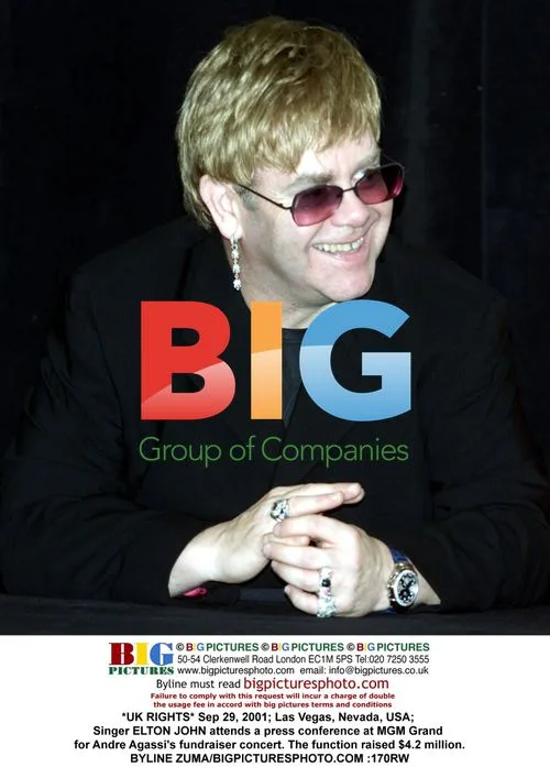 Elton John at Agassi Fundraiser