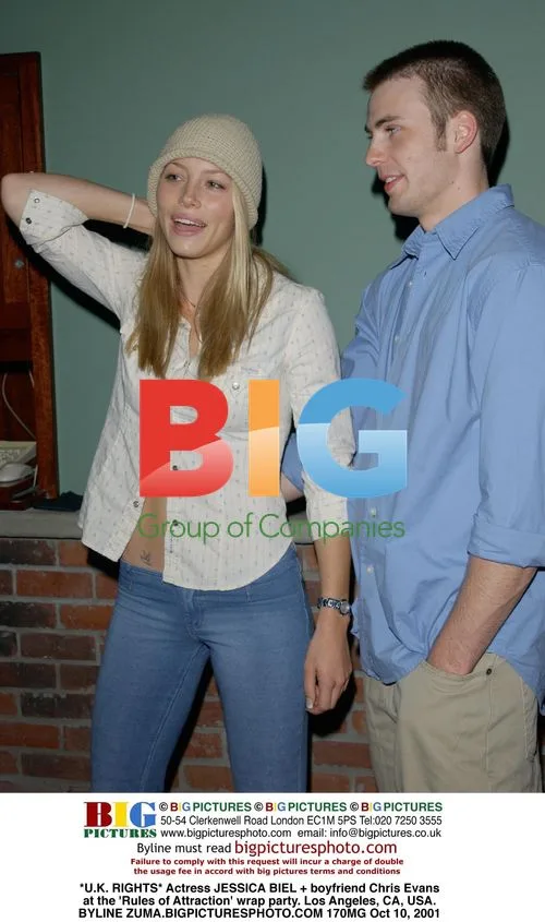Jessica Biel and Chris Evans at 'Rules of Attraction' wrap party