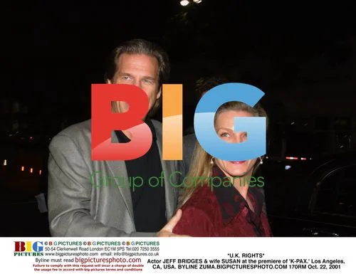 Jeff Bridges & wife Susan at 'K-PAX' premiere