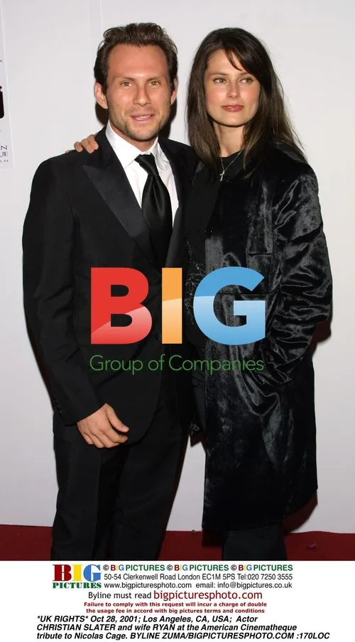 Christian Slater and wife Ryan at Nicolas Cage tribute