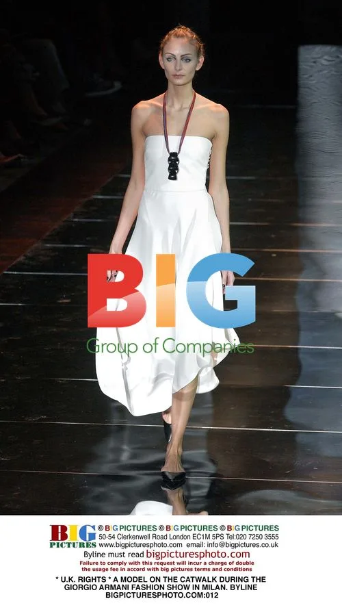 Model on Armani Runway in Milan