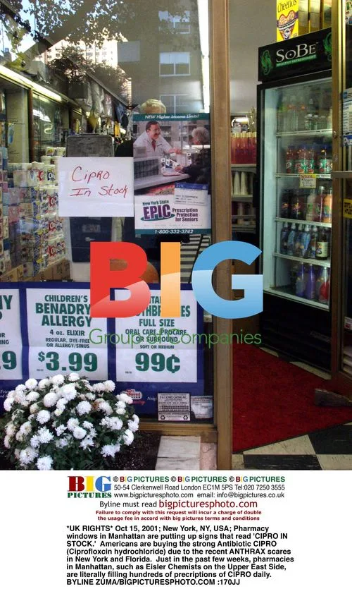 Pharmacy stocks CIPRO amid anthrax scare