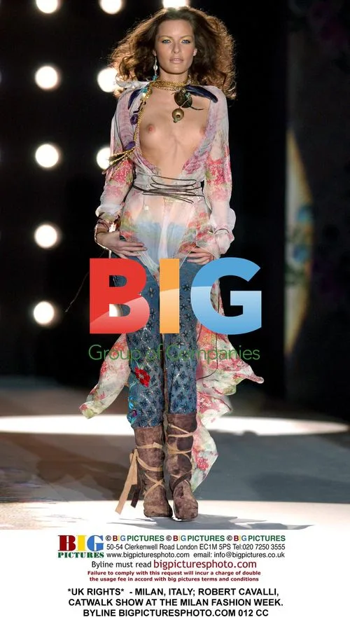 Robert Cavalli's Milan Fashion Week Catwalk