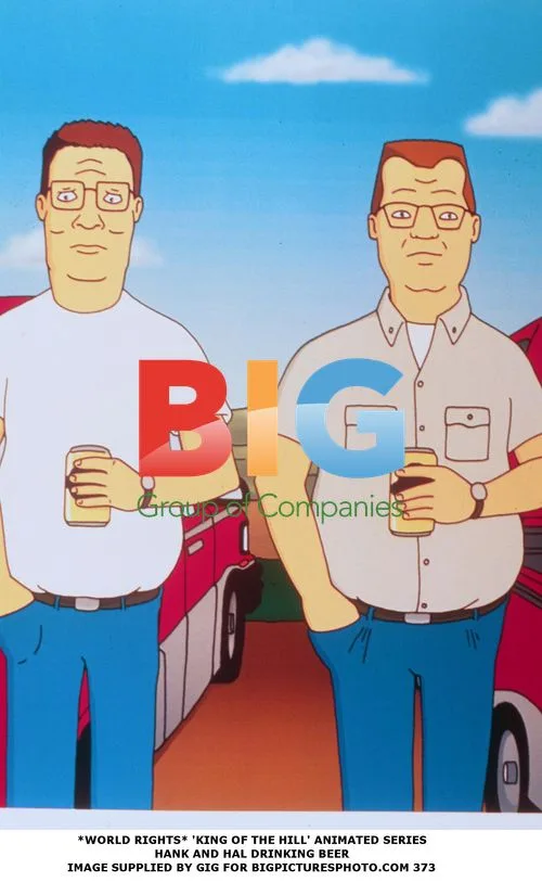 King of the Hill Animated Series: Hank and Hal Drinking