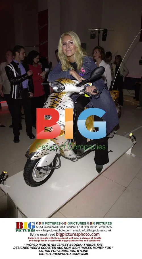 Beverley Bloom Attends Designer Vespa Auction