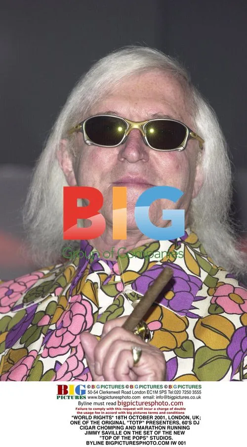 Jimmy Saville on Top of the Pops set
