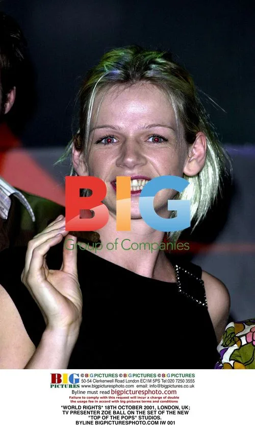 Zoe Ball on 'Top of the Pops' set