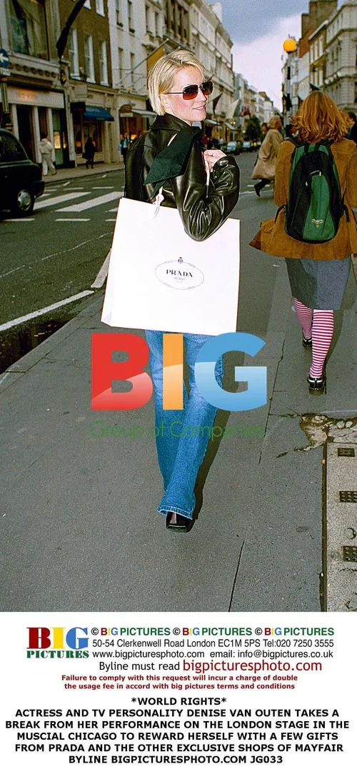 Denise Van Outen Shopping in Mayfair