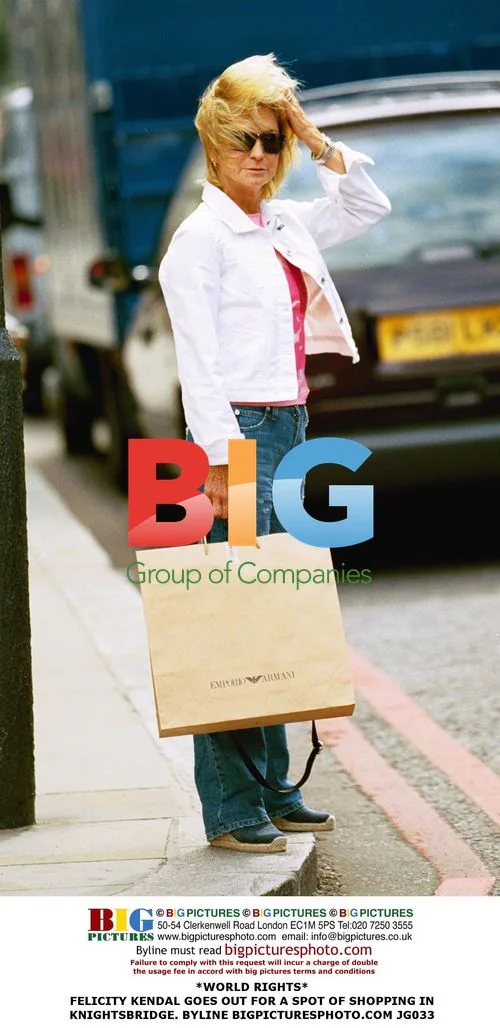Felicity Kendal Shopping in Knightsbridge