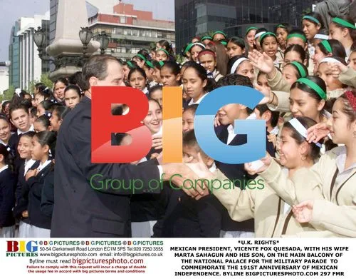Mexican President Vicente Fox at Independence Day Parade