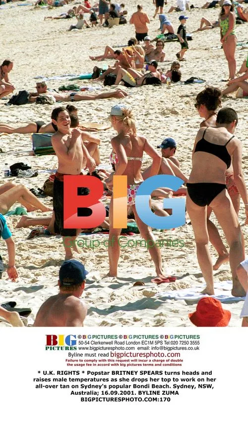 Britney Spears Sunbathing on Bondi Beach