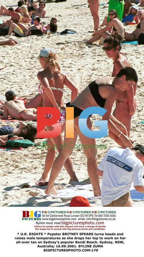 Britney Spears Sunbathes in Sydney
