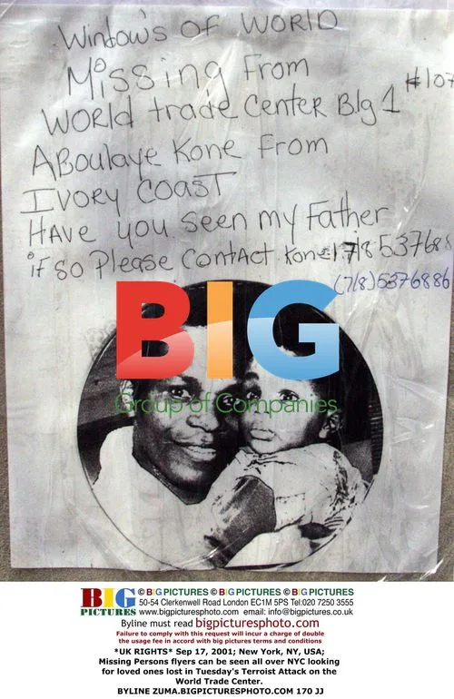 Missing Persons Flyers in NYC After 9/11 Attack