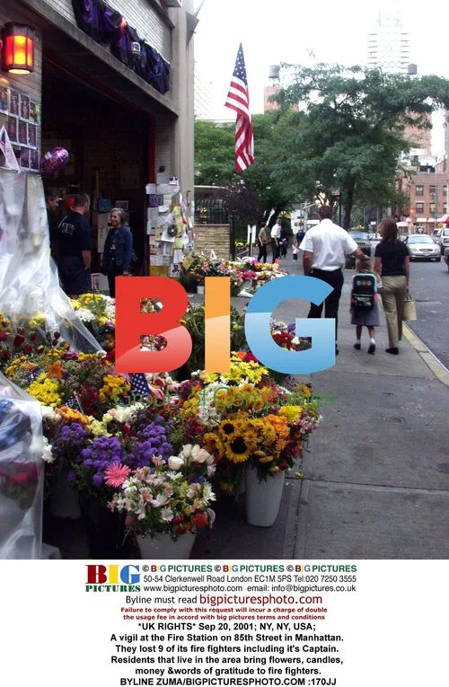 9/11 memorial at NYC fire station