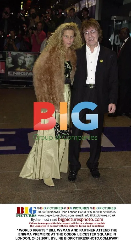 Bill Wyman and partner attend Enigma premiere
