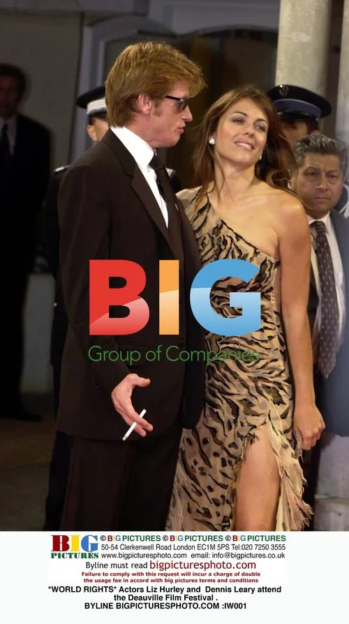 Liz Hurley and Dennis Leary at Deauville Film Festival