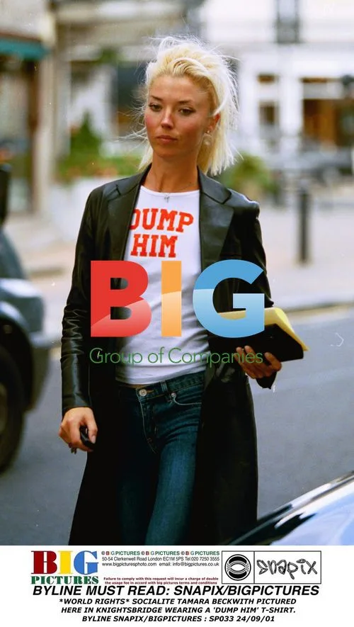 Tamara Beckwith in 'Dump Him' Tee