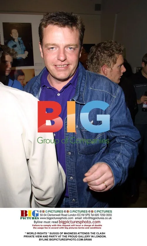Suggs of Madness Attends Clash Party in London