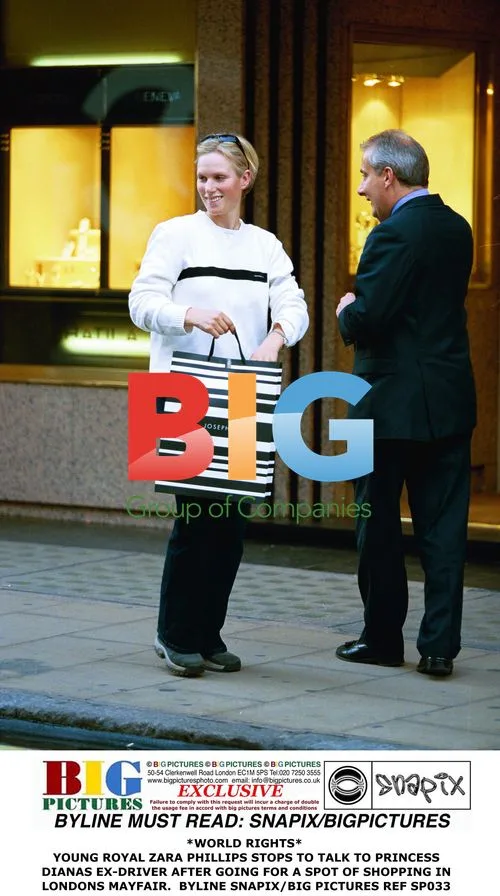 Zara Phillips shops in Mayfair