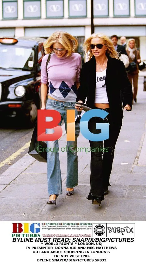 TV Presenter Donna Air and Meg Matthews Shopping in London