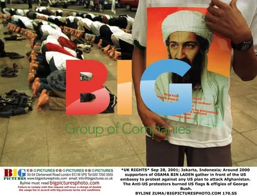 Osama Bin Laden Supporters Protest in Jakarta