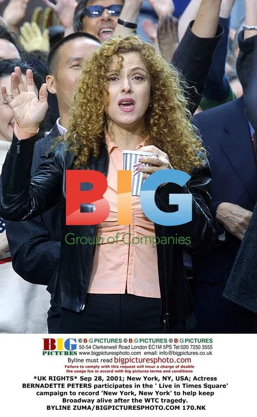 Bernadette Peters participates in 'Live in Times Square' campaign