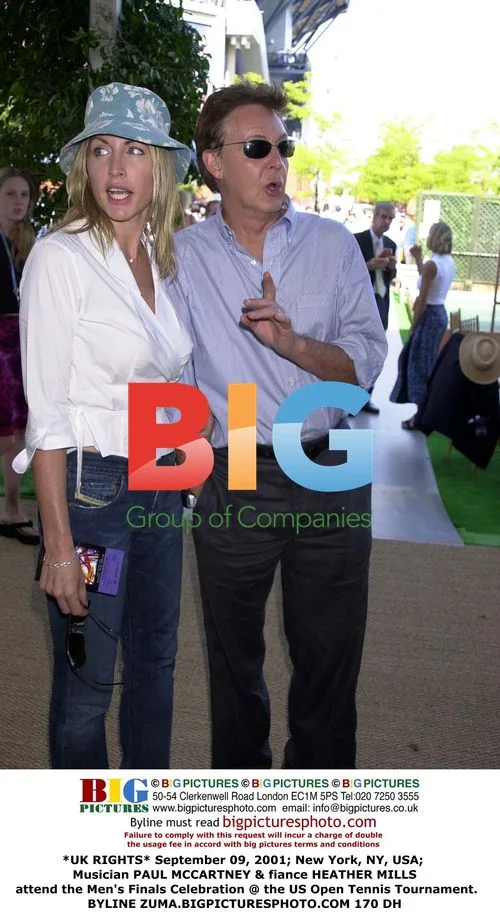 Paul McCartney & Heather Mills at US Open