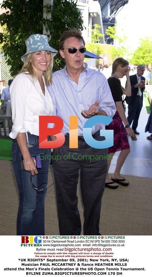 Paul McCartney & Heather Mills at US Open