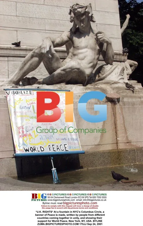Banner of Peace Made at Columbus Circle