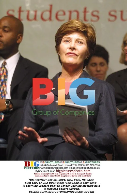First Lady Laura Bush Sings at NYC Event