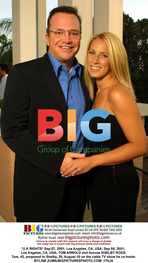 Tom Arnold and fiancee Shelby Roos