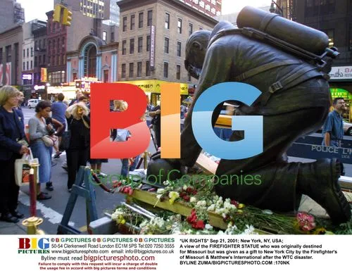 Firefighter Statue Gift to NYC