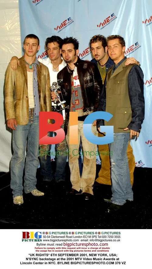 N'SYNC at 2001 MTV VMAs in NYC