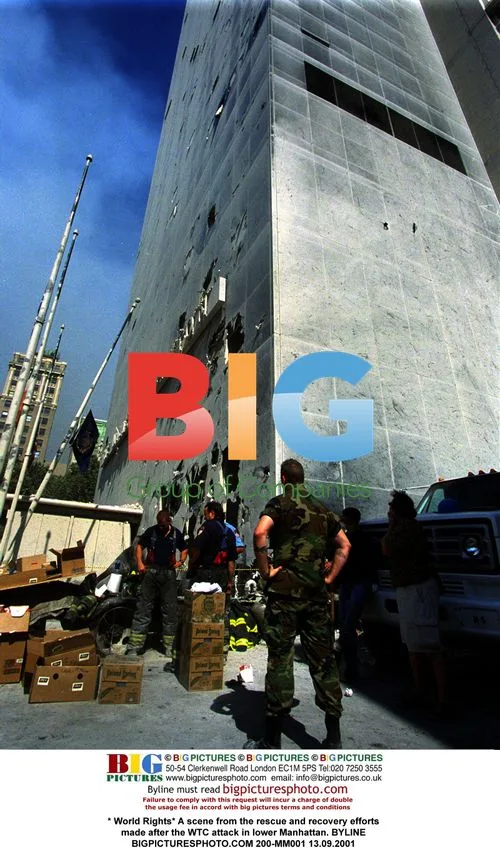 WTC Rescue Efforts in Lower Manhattan